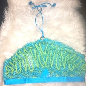 NWT SXF CROCHET BANDEAU BRA